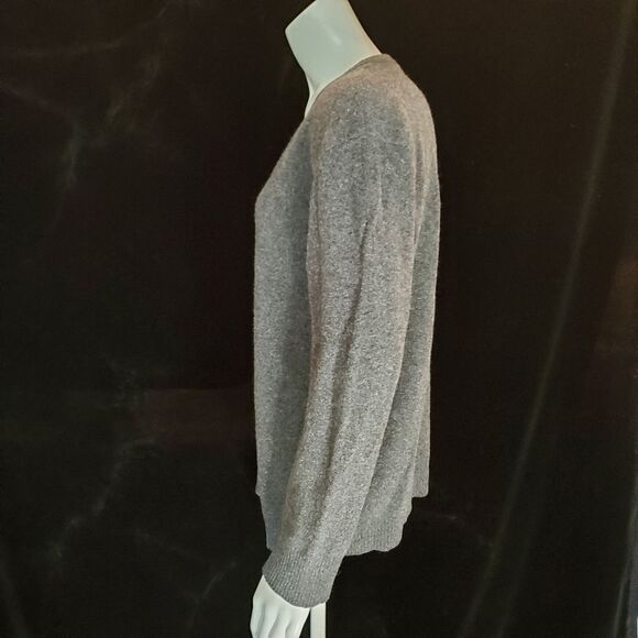 J. Crew Gray V-Neck Sweater (M) - Picture 3 of 5